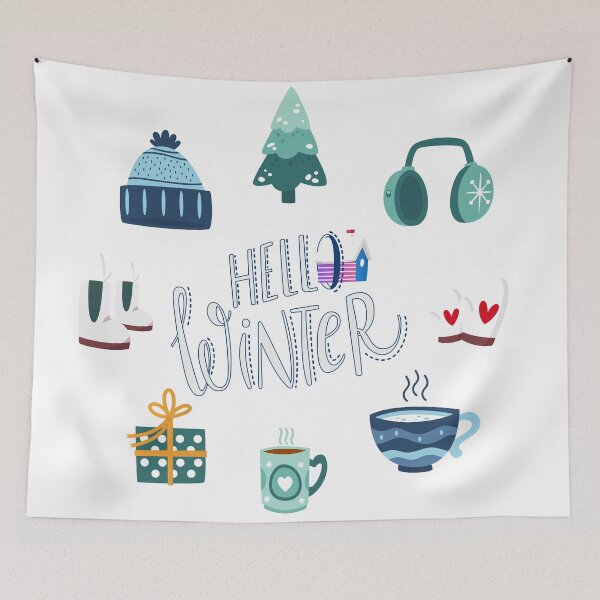 Item preview, Hello Winter Cozy and Warm Design designed and sold by novapub.