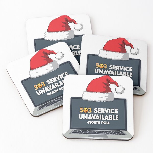 Item preview, Holiday Debugging Sticker | Santa 503 Error | Christmas Developer Humor Gift designed and sold by Dev Life Designs.