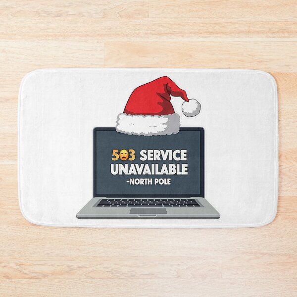 Item preview, Holiday Debugging Sticker | Santa 503 Error | Christmas Developer Humor Gift designed and sold by Dev Life Designs.