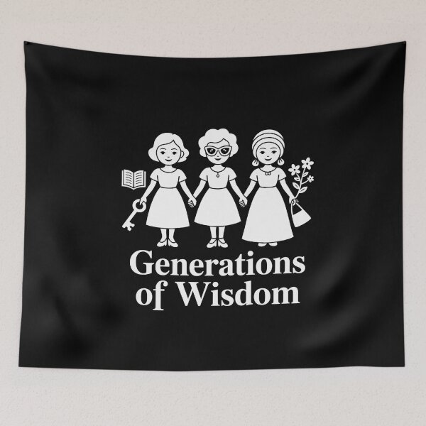 Item preview, Grandma Squad Vintage Style - Wisdom & Pride Tees designed and sold by Reichcorp.