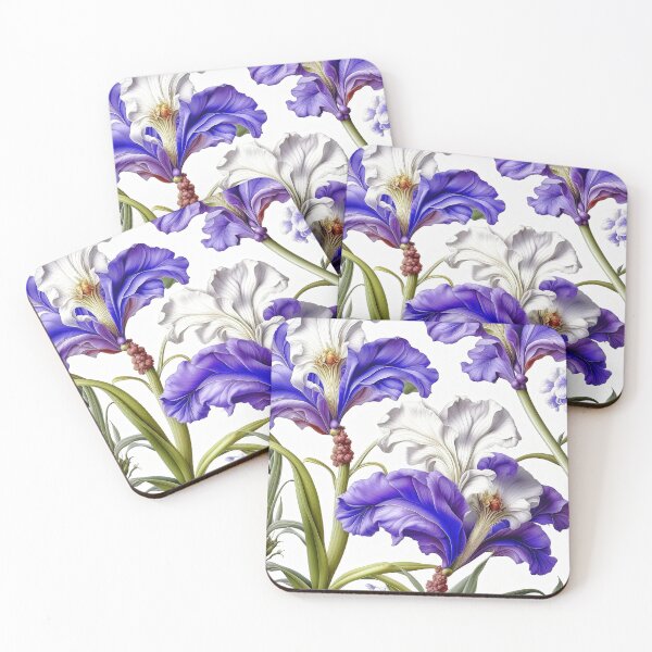 Item preview, Abstract Tropical Iris Flowers Pattern designed and sold by LanaGustavsson.