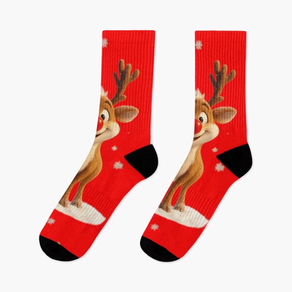 Item preview, Adorable 3D Reindeer in Snow – Christmas Holiday Magic designed and sold by NeonCore.