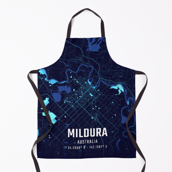 Item preview, Mildura Midnight City Map designed and sold by HomeLivingCo.