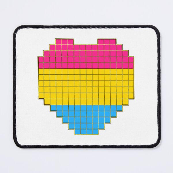 Item preview, Pansexual Pride Flag Pixel Heart designed and sold by Neuro_Nerd.