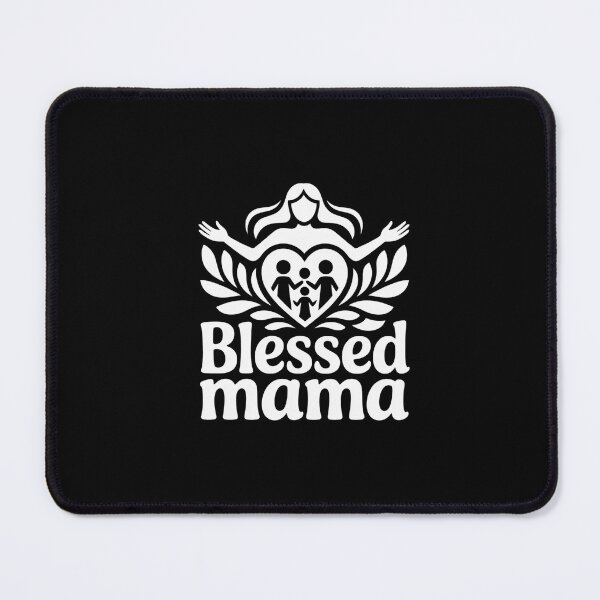 Item preview, Blessed Mama Heart Design - Spiritual Family Gratitude Tee designed and sold by Reichcorp.