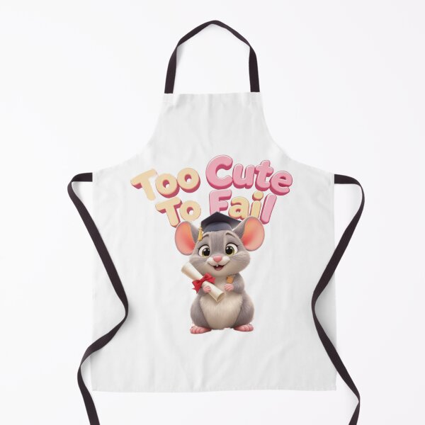 Item preview, Zippy Mouse Graduation Art – Too Cute To Fail designed and sold by Zippy Creation.