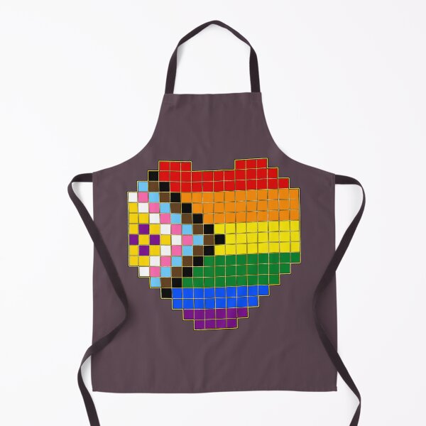 Item preview, Progress Pride Flag Pixel Heart designed and sold by Neuro_Nerd.