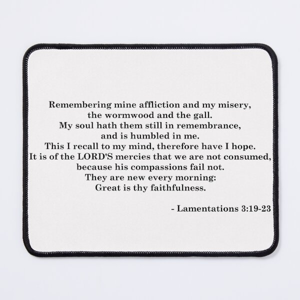 Item preview, Lamentations 3:19-23 designed and sold by gotucoveredart.