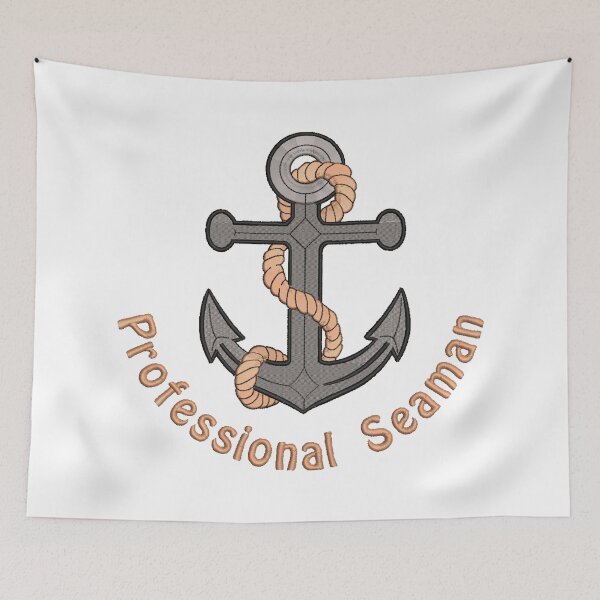 Item preview, Professional Seaman Captain Embroidered Design designed and sold by SketchyBunny.
