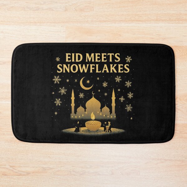 Item preview, Eid Meets Snowflakes – Winter Eid Celebration and Peaceful Holiday Light Design designed and sold by AddictiveDesign.