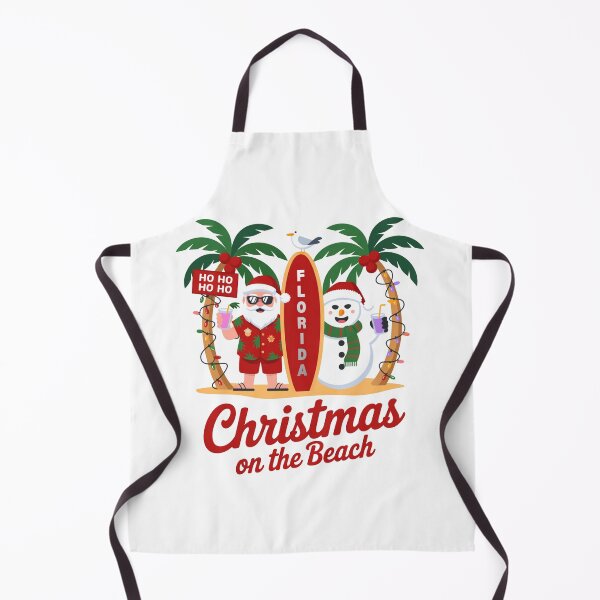 Item preview, Funny Florida Beach Christmas Vacation With Santa And Snowman designed and sold by chattsuede.
