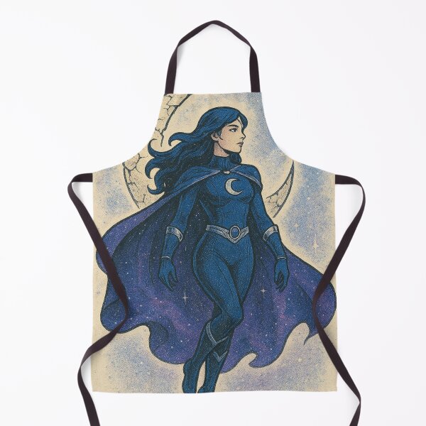 Item preview, Supergirl of the Moonlit Night: The Cosmic Watcher designed and sold by JonelleTshirts.