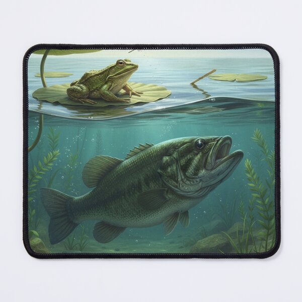 Item preview, Big bass hunting designed and sold by GiftiqueNook.