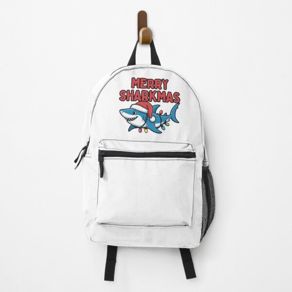 Item preview, Funny Beach Christmas Shark Pun Merry Sharkmas Cartoon designed and sold by chattsuede.