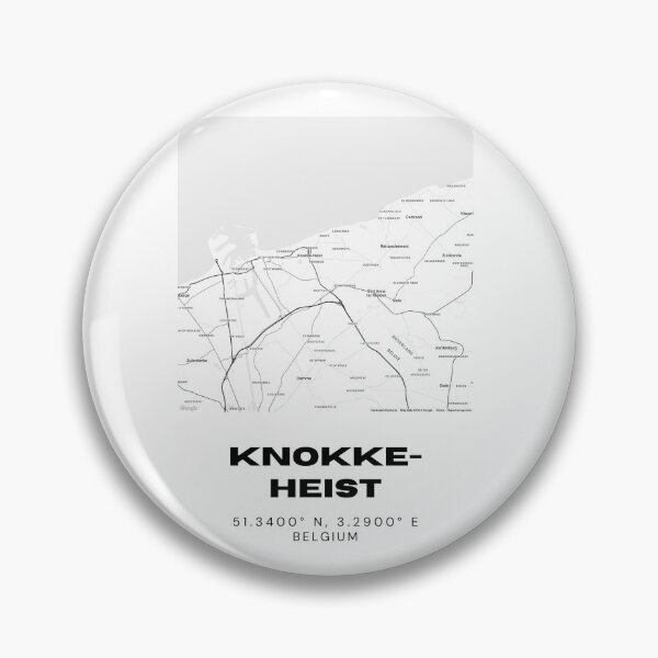 Item preview, Knokke-Heist Belgium Map | Minimalist Black and White Coastal City Poster designed and sold by RM-Journey.