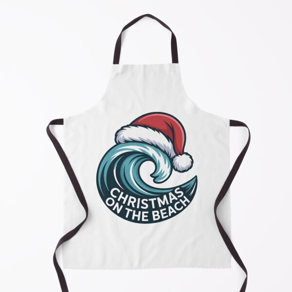 Item preview, Tropical Christmas Beach Lover Gift Ocean Wave Santa Hat designed and sold by chattsuede.