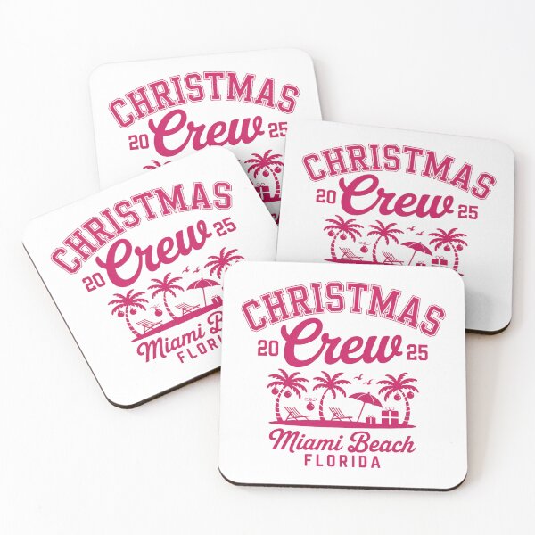Item preview, Miami Beach Christmas Vacation Crew Tropical Holiday Silhouette designed and sold by chattsuede.