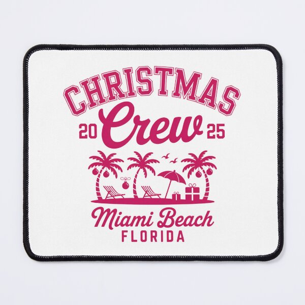 Item preview, Miami Beach Christmas Vacation Crew Tropical Holiday Silhouette designed and sold by chattsuede.