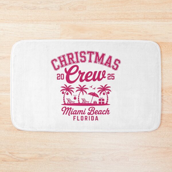 Item preview, Miami Beach Christmas Vacation Crew Tropical Holiday Silhouette designed and sold by chattsuede.