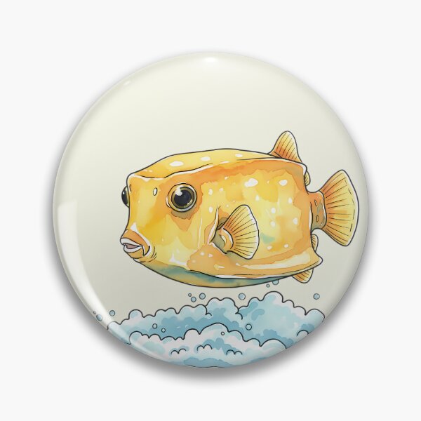Item preview, Yellow Boxfish – Exotic Watercolor Elegance designed and sold by ARVMAC.