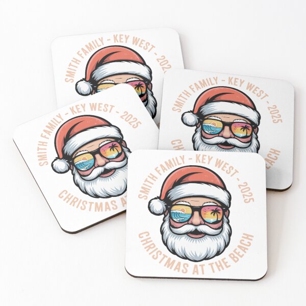 Item preview, Personalized Family Beach Christmas Vacation Santa Sunglasses designed and sold by chattsuede.