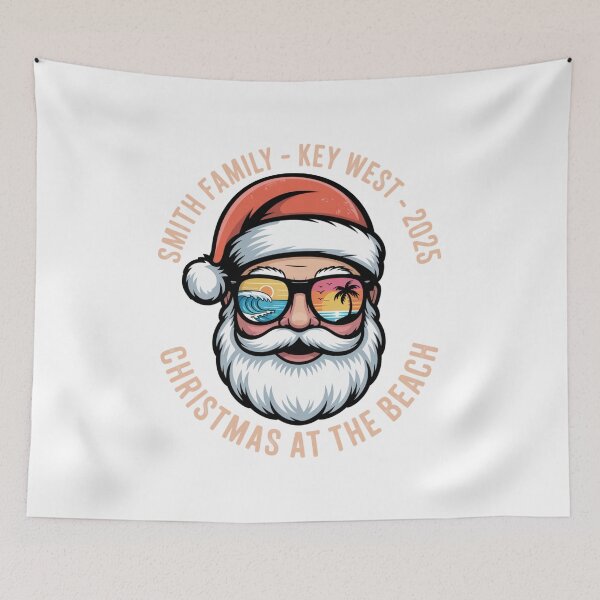 Item preview, Personalized Family Beach Christmas Vacation Santa Sunglasses designed and sold by chattsuede.