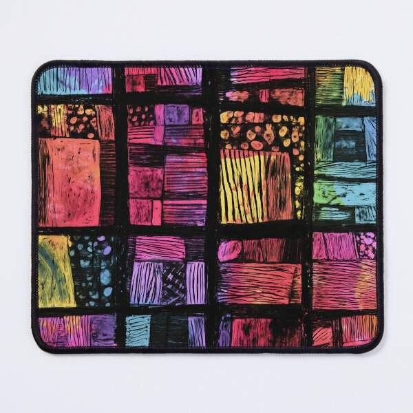 Item preview, Stained glass inspired block prints 01 designed and sold by EmilyDayDreams.