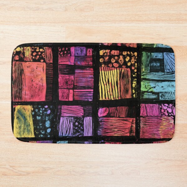Item preview, Stained glass inspired block prints 01 designed and sold by EmilyDayDreams.