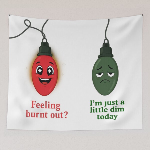 Item preview, Feeling Burnt Out Christmas Lights designed and sold by LyssasMindArt.