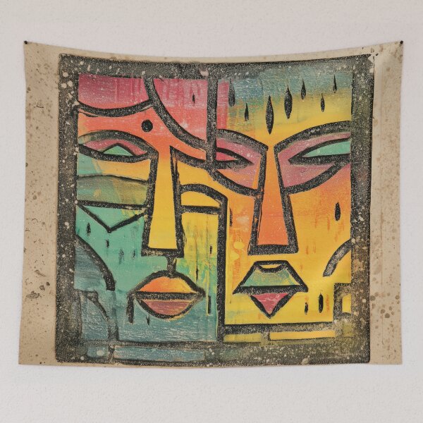 Item preview, Stained glass inspired block prints 03 designed and sold by EmilyDayDreams.