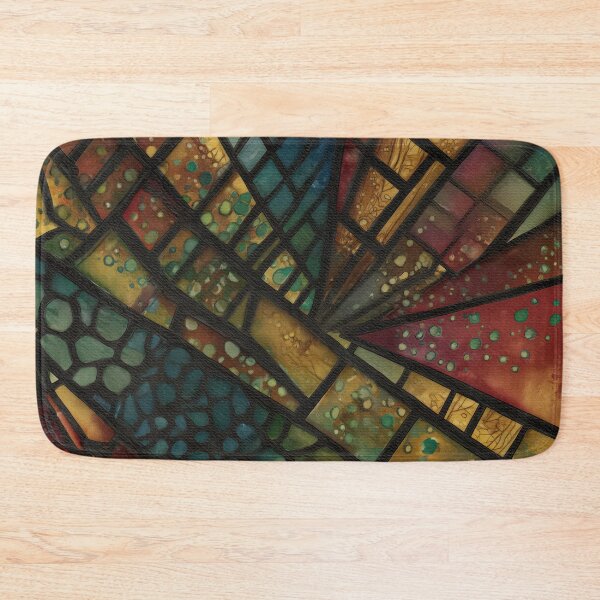 Item preview, Stained glass inspired block prints 04 designed and sold by EmilyDayDreams.