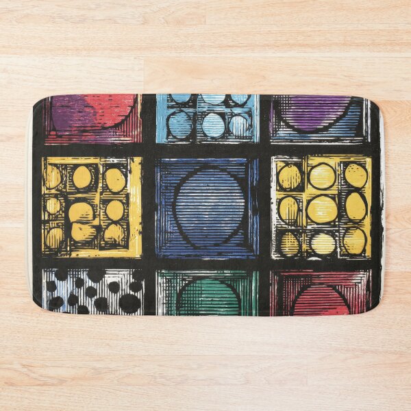 Item preview, Stained glass inspired block prints 06 designed and sold by EmilyDayDreams.