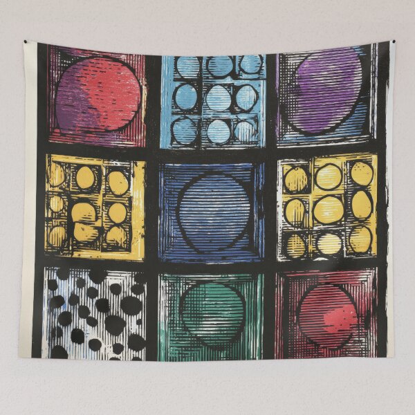 Item preview, Stained glass inspired block prints 06 designed and sold by EmilyDayDreams.