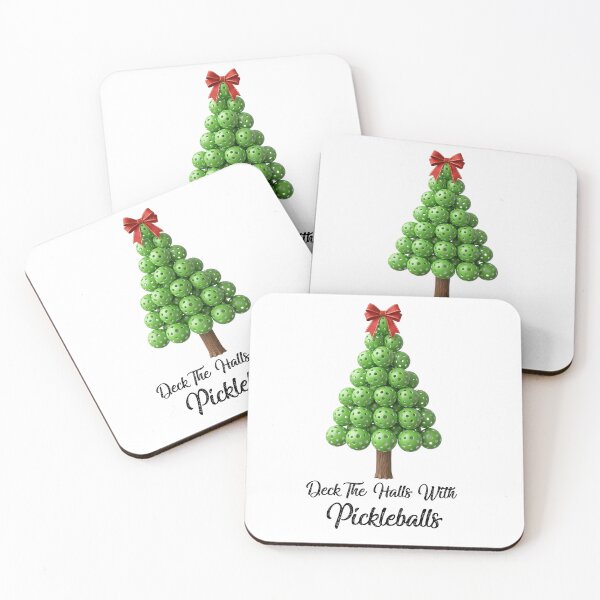 Item preview, Christmas Deck The Halls With Pickleballs   designed and sold by ArtFromBeyond.