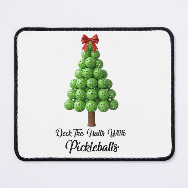 Item preview, Christmas Deck The Halls With Pickleballs   designed and sold by ArtFromBeyond.