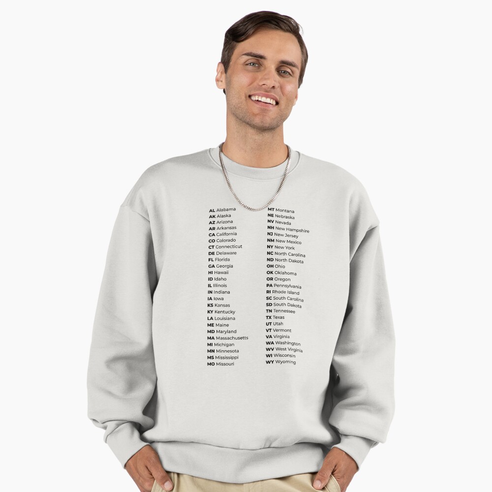 50 States List in USA – Clean Reference Chart Journal