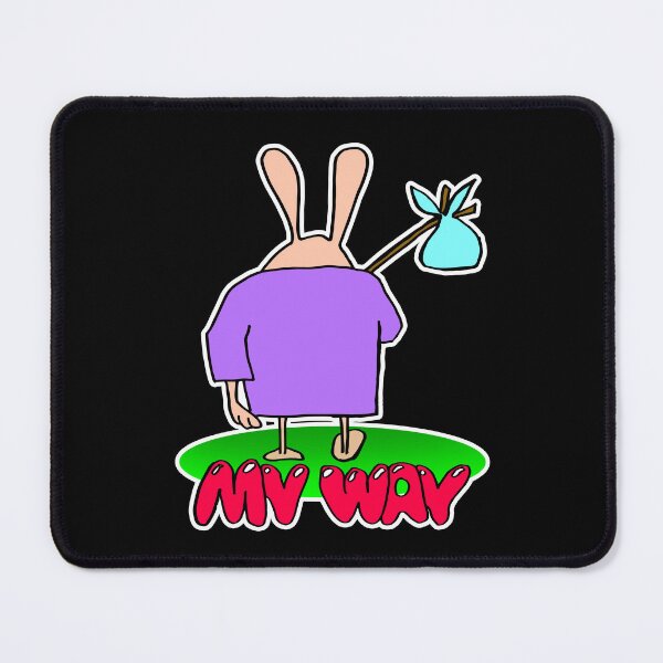 Artikelvorschau, Cartoon-Hase geht weg – Mein Weg (lila T-Shirt) entworfen und verkauft von InFrameVision.