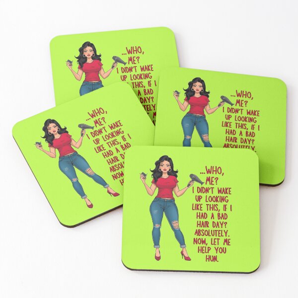 Item preview, Funny Hairstylist Quote – “Who, Me?” Salon Humor T-Shirt by Angie’s Empire Designs designed and sold by Angie's Empire Designs.