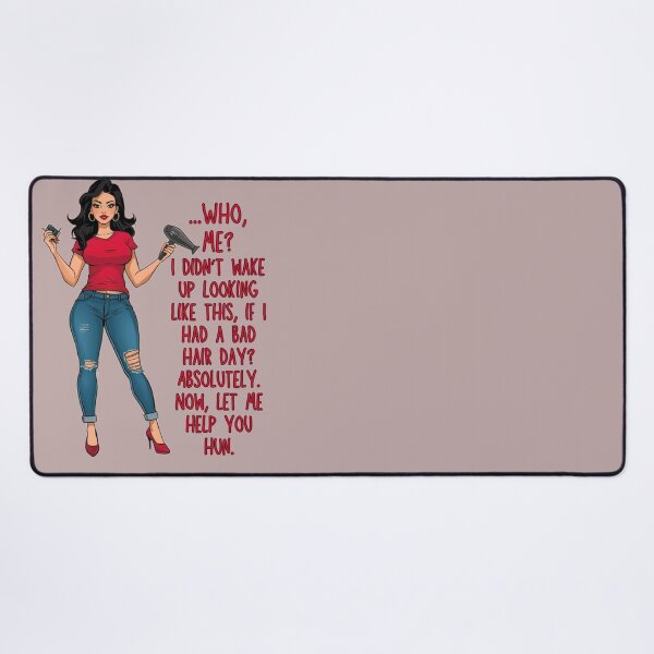Item preview, Funny Hairstylist Quote – “Who, Me?” Salon Humor T-Shirt by Angie’s Empire Designs designed and sold by Angie's Empire Designs.