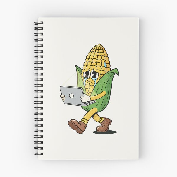 Item preview, Sad Corn on Laptop Retro Funny Meme designed and sold by HoopeStylee.