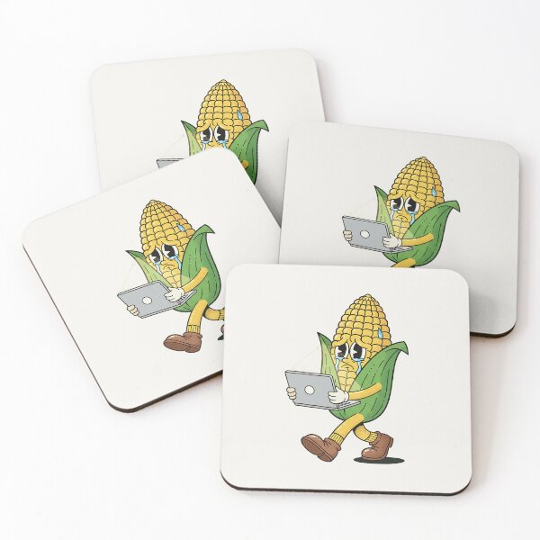 Item preview, Sad Corn on Laptop Retro Funny Meme designed and sold by HoopeStylee.