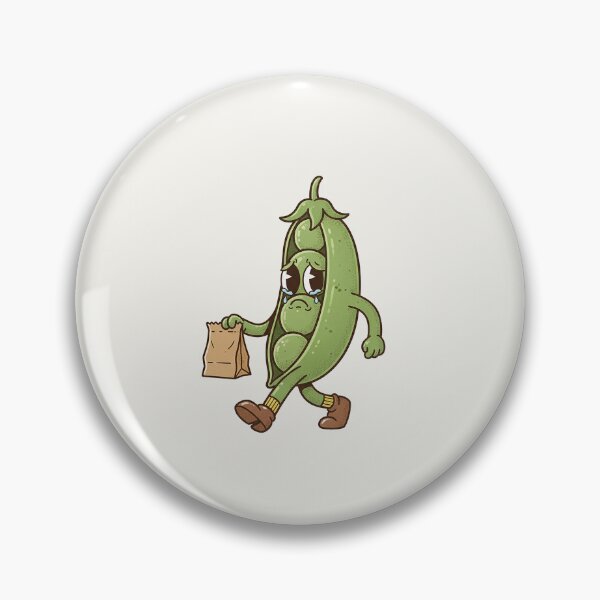 Item preview, Sad Pea Pod Walking Away Lunch Bag designed and sold by HoopeStylee.
