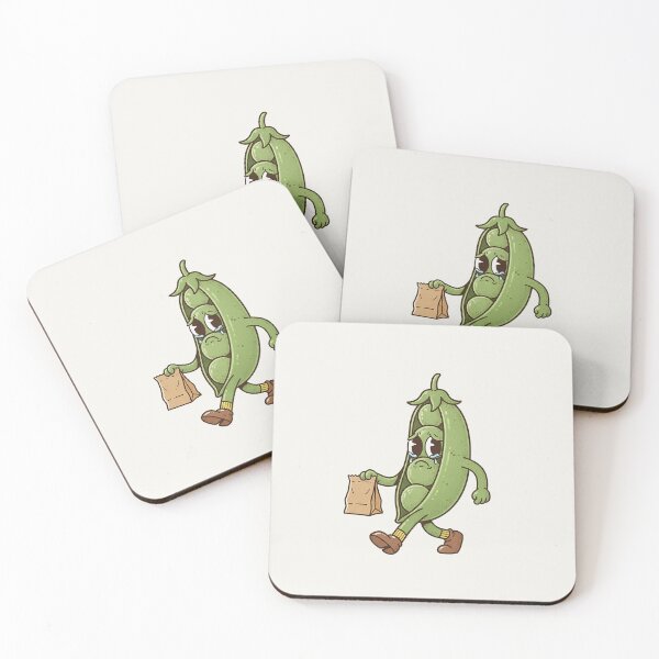 Item preview, Sad Pea Pod Walking Away Lunch Bag designed and sold by HoopeStylee.