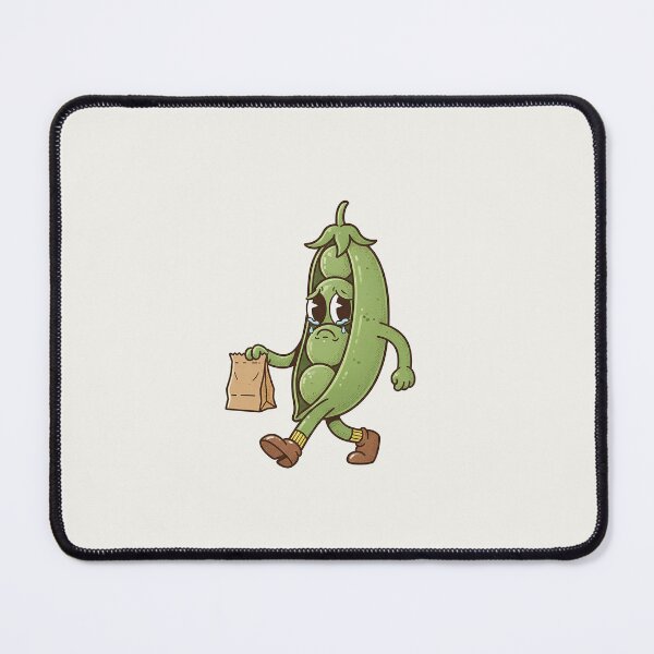 Item preview, Sad Pea Pod Walking Away Lunch Bag designed and sold by HoopeStylee.