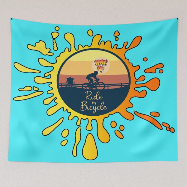 Item preview, Cycling in the hot Graffiti Sun Splash style designed and sold by Hot4Shirt.