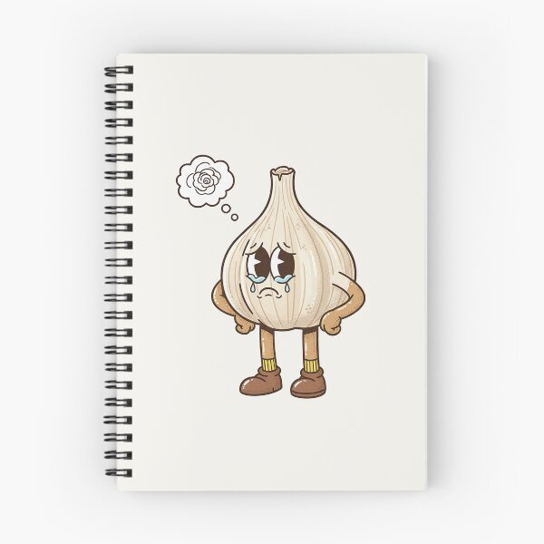Item preview, Crying Garlic Thinking Rose Retro Sad Vibes designed and sold by HoopeStylee.
