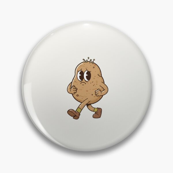 Item preview, Sad Sprouting Potato Retro Cartoon Walking Away designed and sold by HoopeStylee.