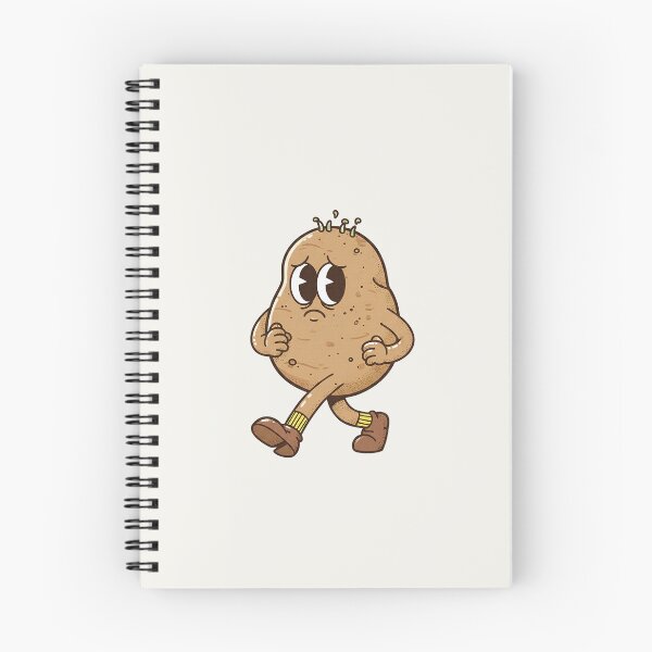 Item preview, Sad Sprouting Potato Retro Cartoon Walking Away designed and sold by HoopeStylee.