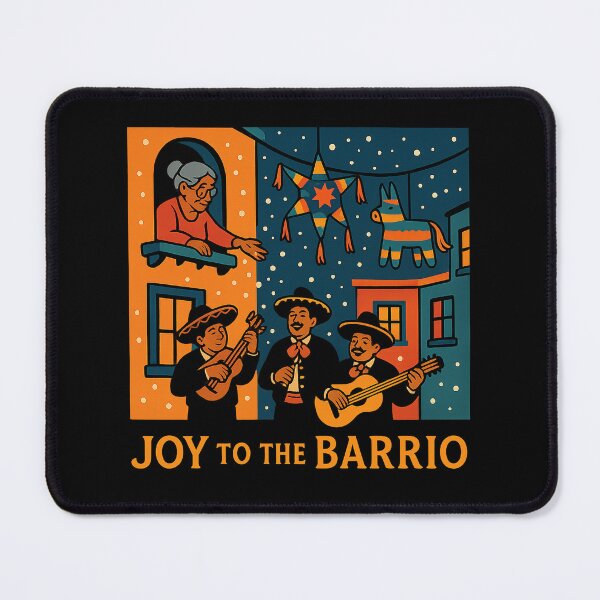 Item preview, Joy to the Barrio – Latino Christmas Posada Mariachi Design designed and sold by AddictiveDesign.