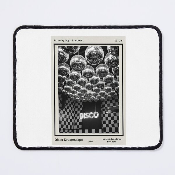 Item preview, 1970s Boogie Nights Poster – Black & White Disco Ball Wall Art Classic T-Shirt designed and sold by inkfluenceart.